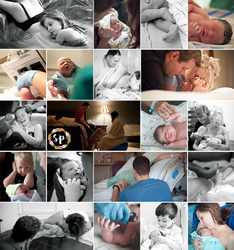 birth collage